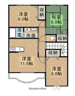 グレイスコート【A号室】の間取り