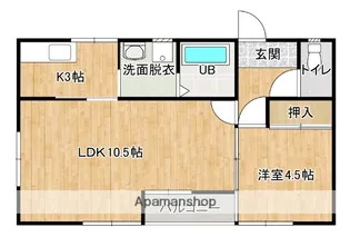 CORPO PEACE(コーポピース)【C-5号室】の間取り