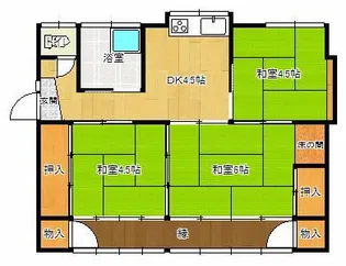 宮崎県都城市若葉町【一戸建】の間取り