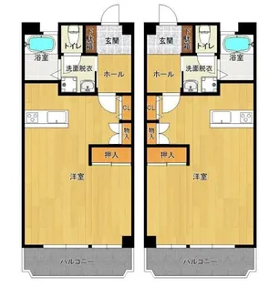 グランドゥールフレア【111号室】の間取り