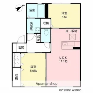 CHEZ ORANGE【1階】の間取り