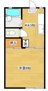 メゾンラフィーネ【203号室】の間取り