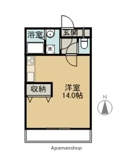 サンハイム霧島 A棟【205号室】の間取り