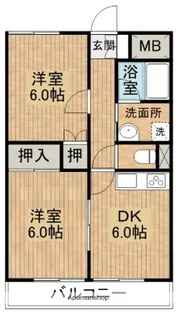クレオコット【302号室】の間取り