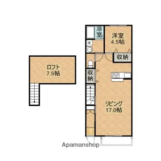 コーポコダマ【106号室】の間取り