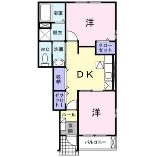 サンリット・栄 B棟【1階】の間取り