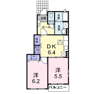 セレーノ A棟【1階】の間取り