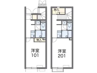 1Kの間取り画像