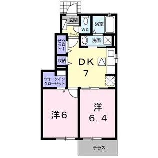 パインフォレスト モーニング【1階】の間取り