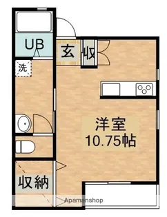 ラパン郡元 D棟【2階】の間取り