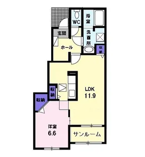 トゥインクル B【1階】の間取り