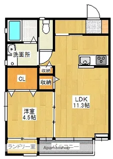オレンジコート八幡【202号室】の間取り