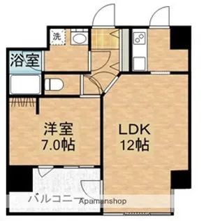 LA VILLE NORD HILLS【7階】の間取り