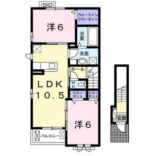 ラウレア【2階】の間取り