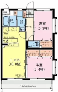 ヴァレンティノ 南棟【3階】の間取り