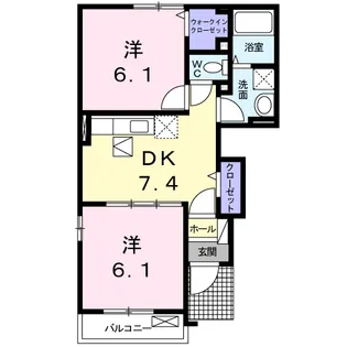 FLAME GARDEN A【1階】の間取り