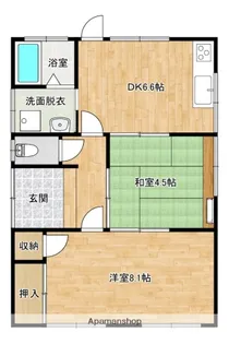 宮崎県都城市山之口町花木【一戸建】の間取り