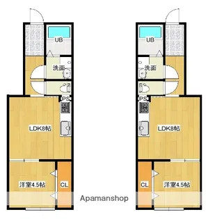 NICO AND HOUSE【105号室】の間取り
