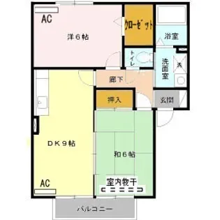 TKIフラット A棟【201号室】の間取り