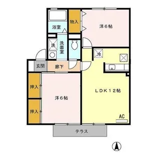 ウィルコート志比田【2階】の間取り