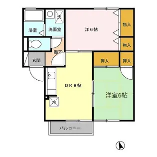 ヴィーブル雅【2階】の間取り
