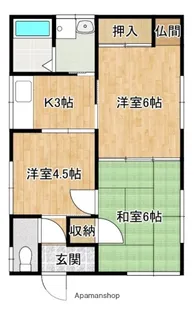 鹿児島県曽於市末吉町南之郷【一戸建】の間取り