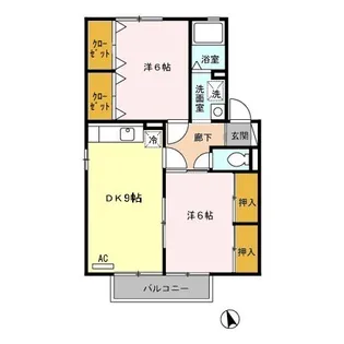 シャルマンコートA・B B棟【1階】の間取り