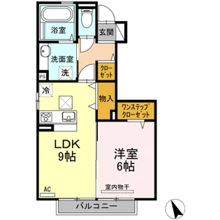 ラ・ヴェスタ【1階】の間取り