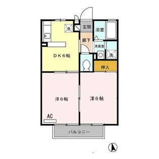 ハイツ・マイグリーン【1階】の間取り