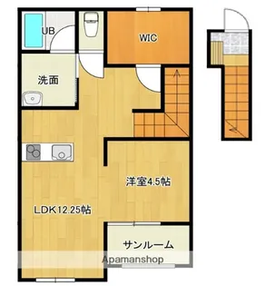 MASH(マッシュ) B棟【202号室】の間取り
