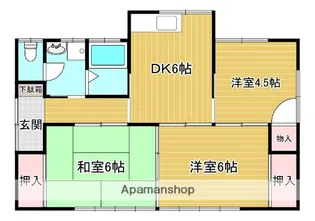 宮崎県都城市郡元町【一戸建】の間取り