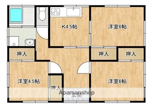 鹿児島県曽於市末吉町二之方【一戸建】の間取り