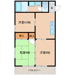 GTコーポ【1階】の間取り