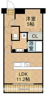 宮崎ミッドタウンサウスタワー【6階】の間取り