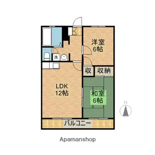 セプトフラット【406号室】の間取り