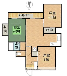 バンベールハウスA【103号室】の間取り