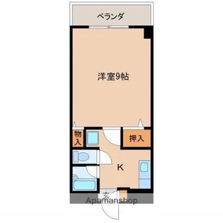 1Rの間取り画像