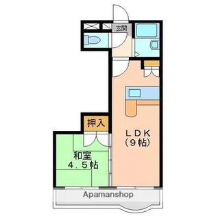 コスタ吉村【219号室】の間取り