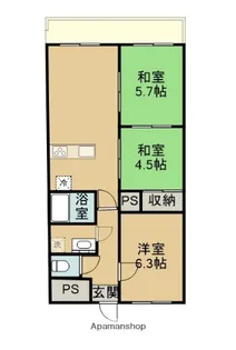 ゆとり202【203号室】の間取り