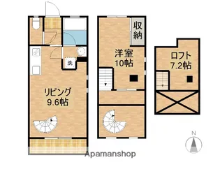 エレガンス花ヶ島【101号室】の間取り