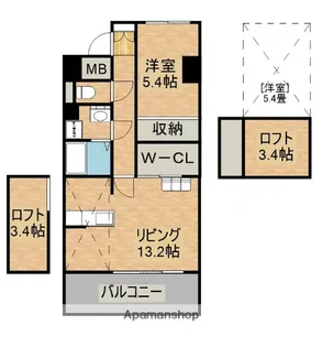 アルテマイスターカサミラ【3階】の間取り