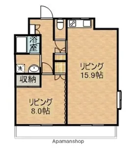 第二共栄レジデンス【2A号室】の間取り