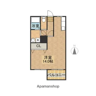 コーポアプロードⅡ【203号室】の間取り
