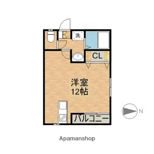 FLAT N1【2-1号室】の間取り