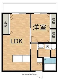 共栄ハイツ青葉【805号室】の間取り