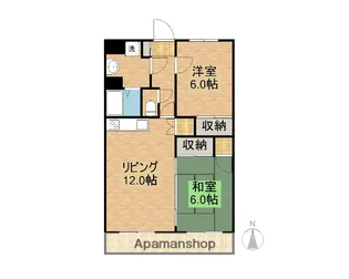 モンソレイユM【102号室】の間取り