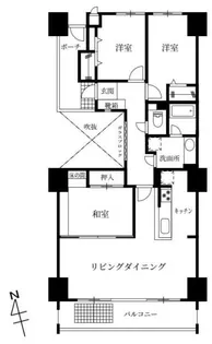 サーパス中央公園【903号室】の間取り