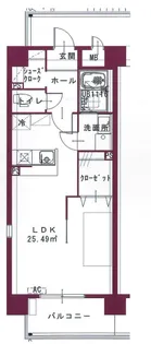 KO OLINA YANAGIMARU【5階】の間取り