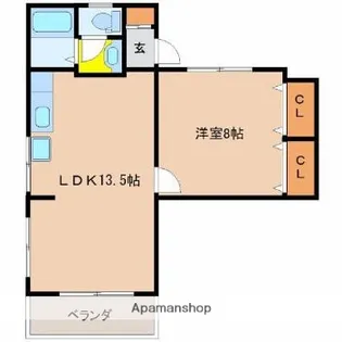 リバータウン末広【405号室】の間取り