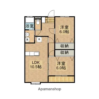 フォルテ【102号室】の間取り